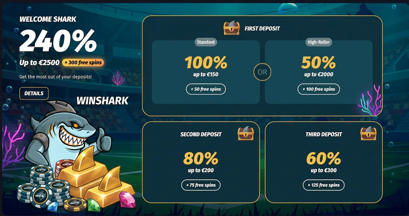 Winshark1.de: Gewinnspiel- und Glücksspielplattform